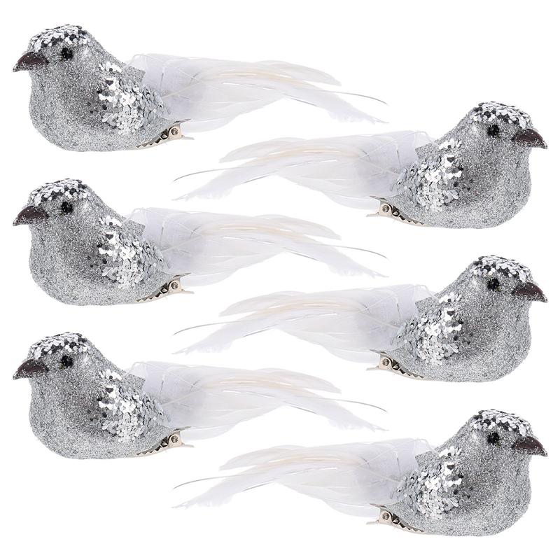 Bird Tree Decoration Christmas Ornament (6 pcs)