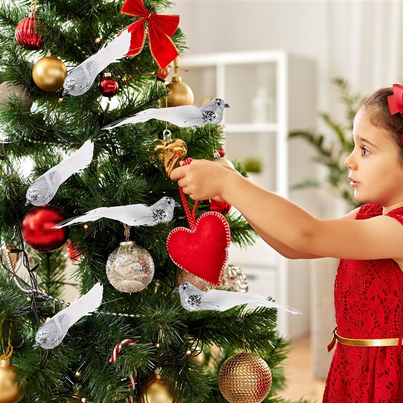 Bird Tree Decoration Christmas Ornament (6 pcs)