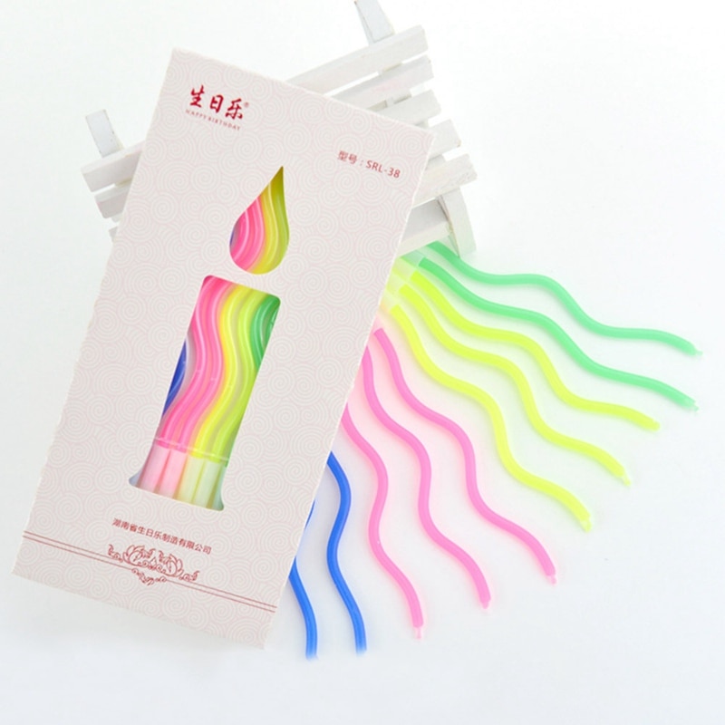 Birthday Cake Candles Spiral Design (Set of 10) Birthday Cake Candles Spiral Design (Set of 10)