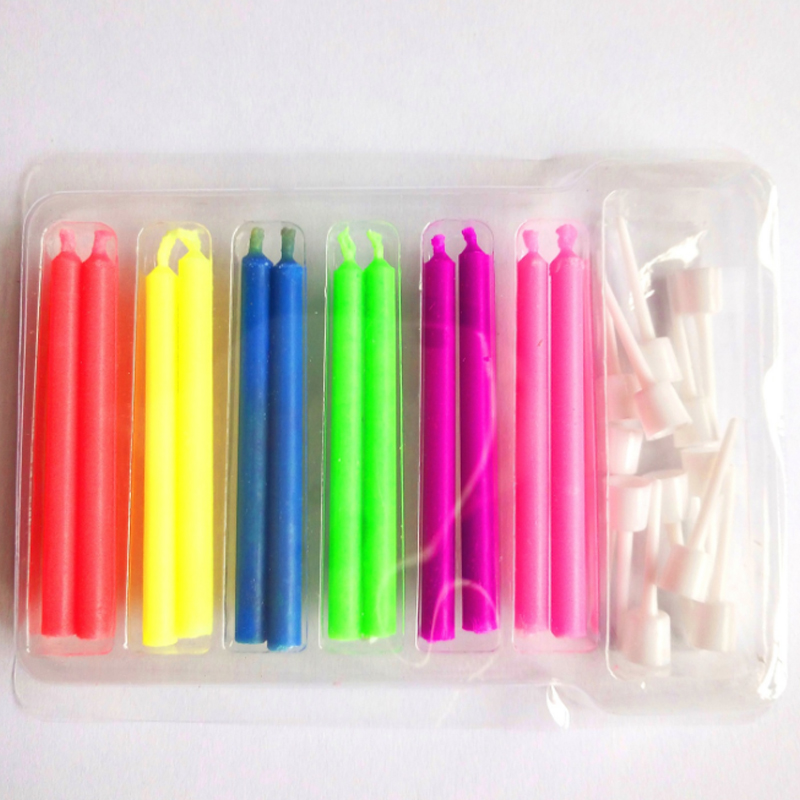 Birthday Color Flame Candles (12 pcs)