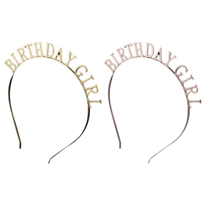 Birthday Girl Headband Metal Headwear