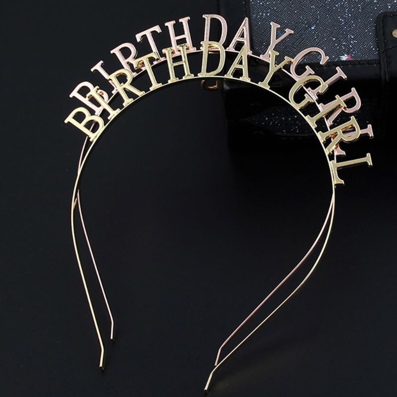 Birthday Girl Headband Metal Headwear Birthday Girl Headband Metal Headwear