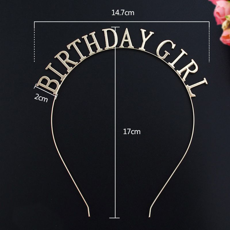 Birthday Girl Headband Metal Headwear Birthday Girl Headband Metal Headwear