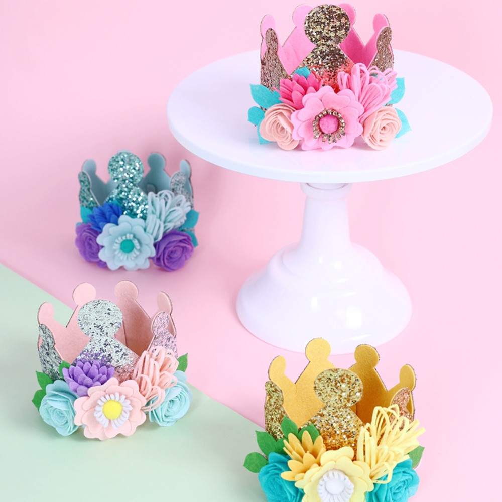 Birthday Hat Kids Flower Headband Birthday Hat Kids Flower Headband