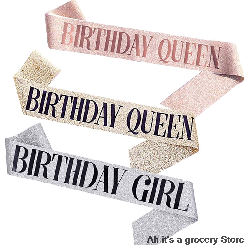 Birthday Queen Sash Women's Party Accessory