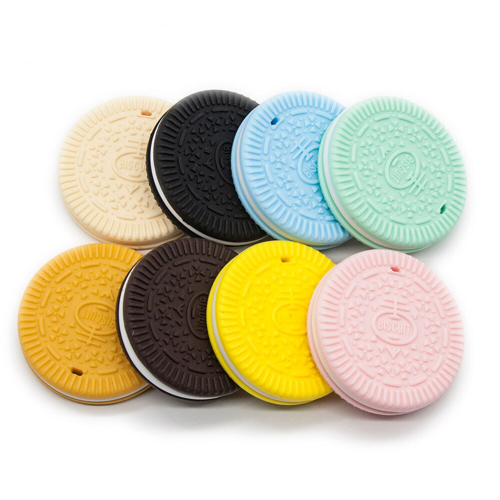 Biscuit Teether Silicone Baby Teething Toy Biscuit Teether Silicone Baby Teething Toy