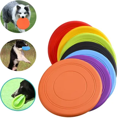 Bite Proof Silicone Frisbee Pet Toy