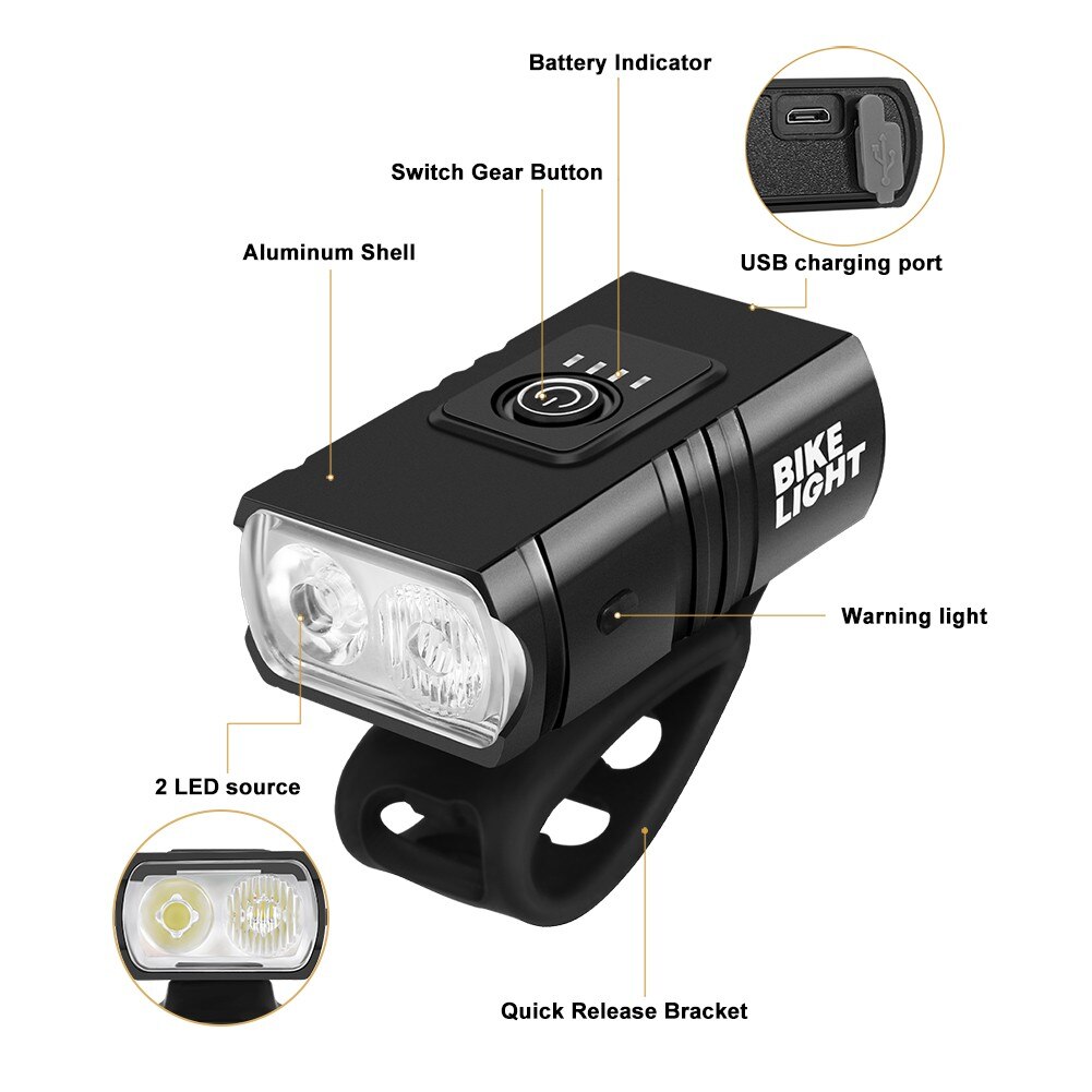 BK02 Bike Light USB Rechargeable T6 LED Bicycle Lights 6 Modes MTB Flashlight Bicycle Headlight for Cycling Bicycle BK02 Bike Light USB Rechargeable T6 LED Bicycle Lights 6 Modes MTB Flashlight Bicycle Headlight for Cycling Bicycle