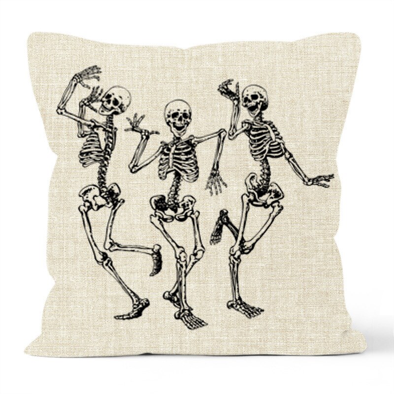Black and White Halloween Pillowcase Black and White Halloween Pillowcase