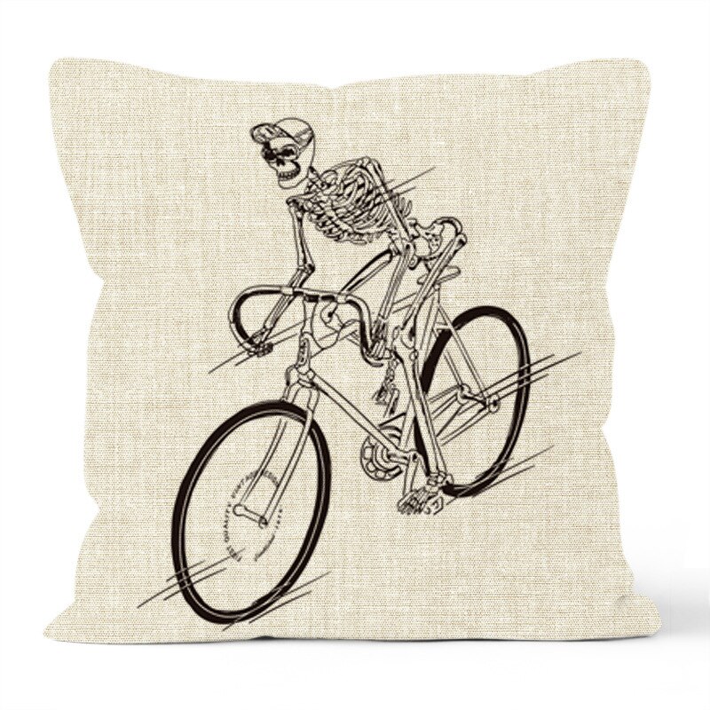Black and White Halloween Pillowcase Black and White Halloween Pillowcase