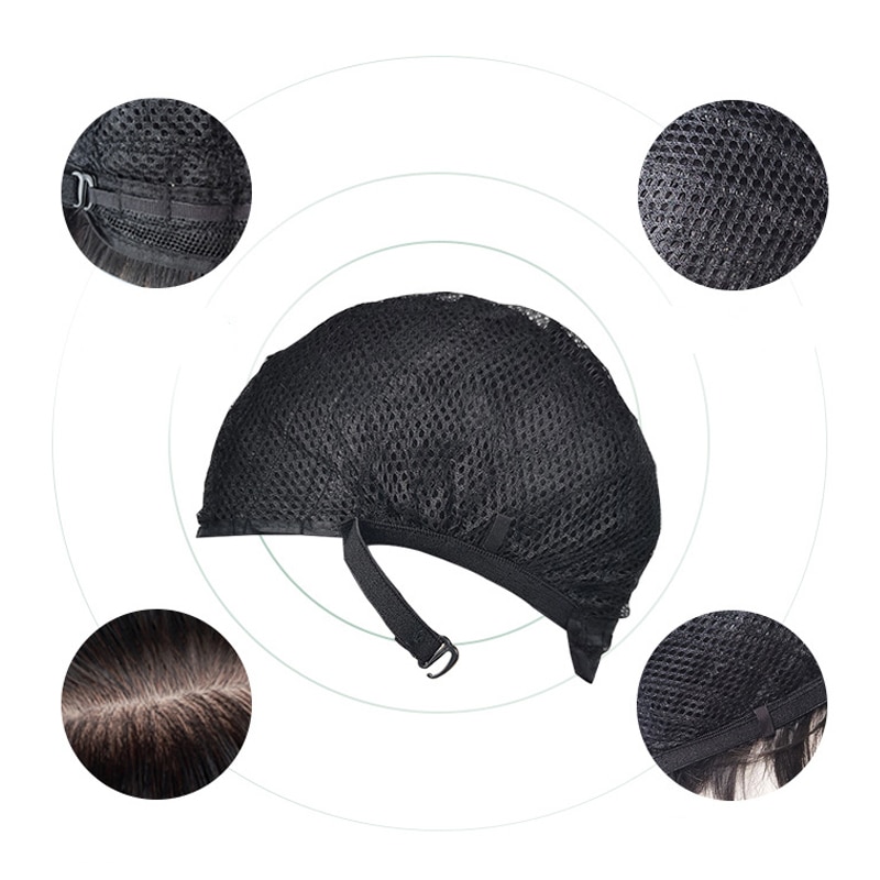 Black Bobo Wigs Women Hair Lace Chemical Fiber Fashion Young Girls Short Straight Bangs