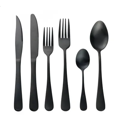 Black Cutlery Set Stainless Dinnerware Black Cutlery Set Stainless Dinnerware