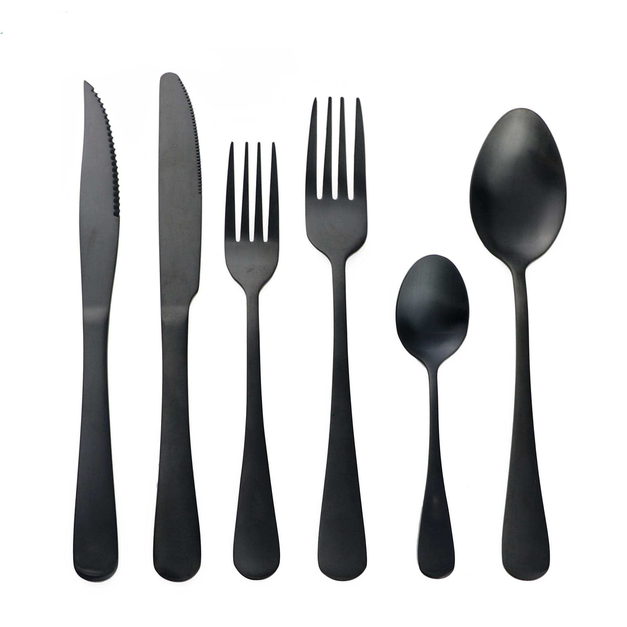 Black Cutlery Set Stainless Dinnerware Black Cutlery Set Stainless Dinnerware