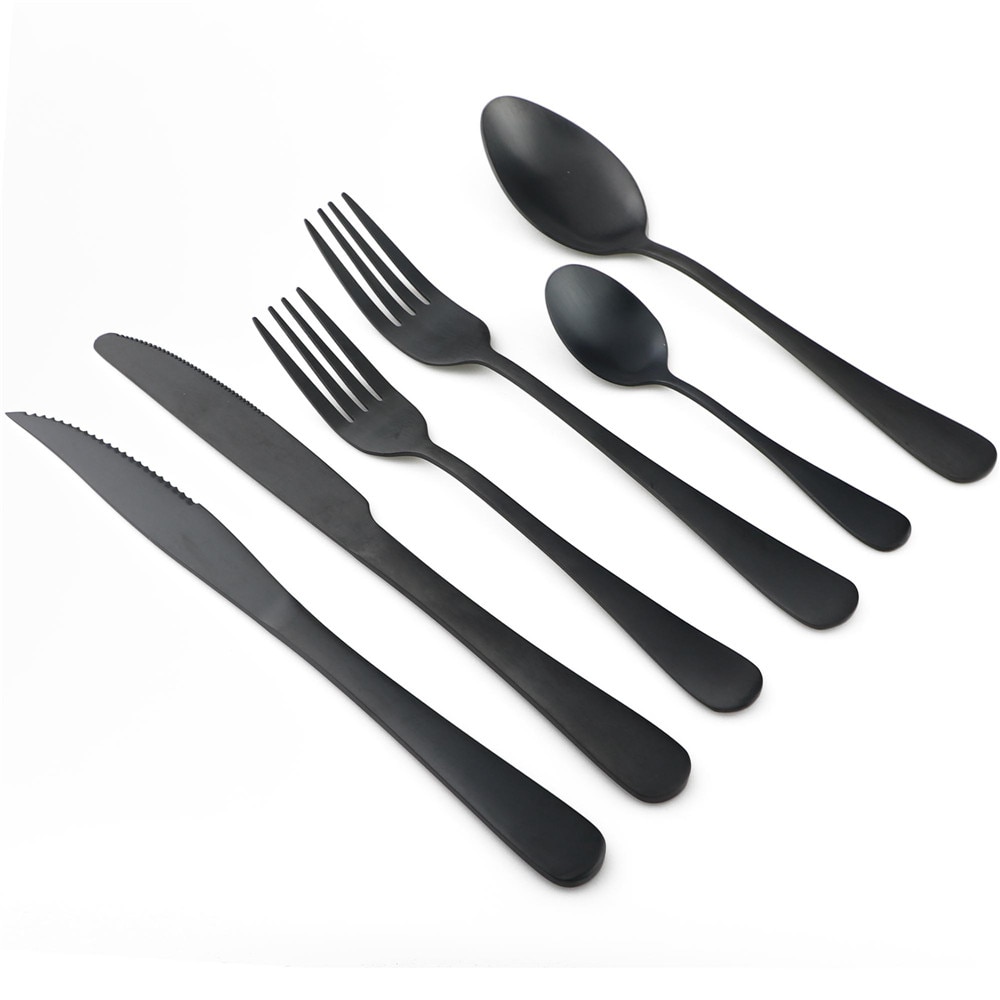 Black Cutlery Set Stainless Dinnerware Black Cutlery Set Stainless Dinnerware