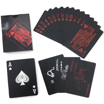 Black Gold Playing Card Poker Game Deck blue Silver Poker Suit Plastic Magic Waterproof Deck Of Card Magic Water Gift Black Gold Playing Card Poker Game Deck blue Silver Poker Suit Plastic Magic Waterproof Deck Of Card Magic Water Gift