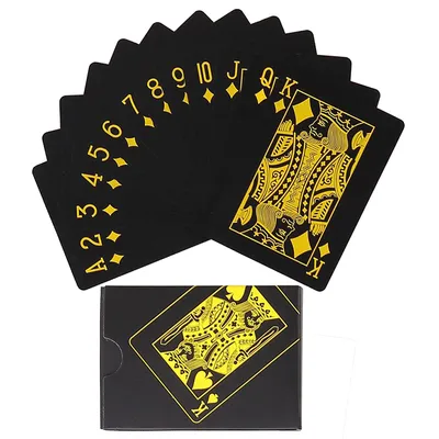 Black Gold Playing Card Poker Game Deck blue Silver Poker Suit Plastic Magic Waterproof Deck Of Card Magic Water Gift Black Gold Playing Card Poker Game Deck blue Silver Poker Suit Plastic Magic Waterproof Deck Of Card Magic Water Gift