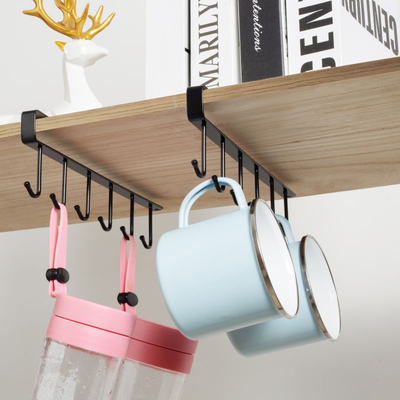 Black Iron Hook With No Marks Or Nails For Storing Pots Shovels Hanging Pieces Kitchen Utensils Storage Racks Hooks Black Iron Hook With No Marks Or Nails For Storing Pots Shovels Hanging Pieces Kitchen Utensils Storage Racks Hooks