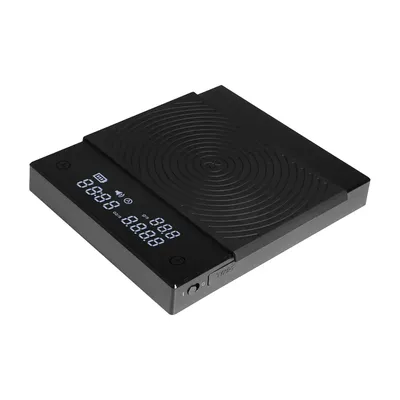 Black Mirror Pour Over Coffee Scale flow rate display Auto Timer digit Kitchen Food scale espresso 0.1g/2kg Black Mirror Pour Over Coffee Scale flow rate display Auto Timer digit Kitchen Food scale espresso 0.1g/2kg