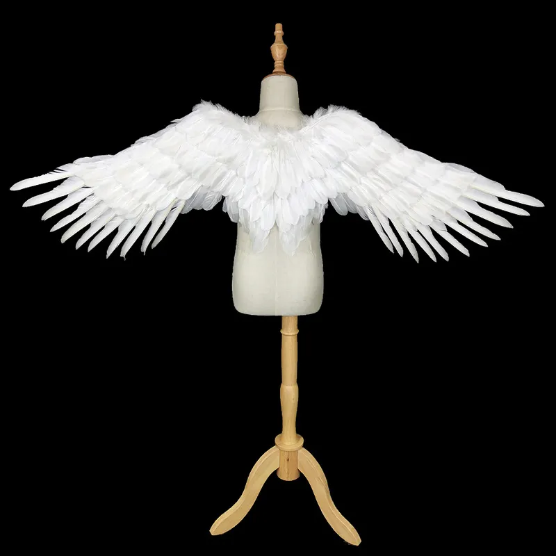 Black or Wite Anime Cosplay Wings Game Angel Wings Halloween Party Cosplay Costume Show Props Devil Wings