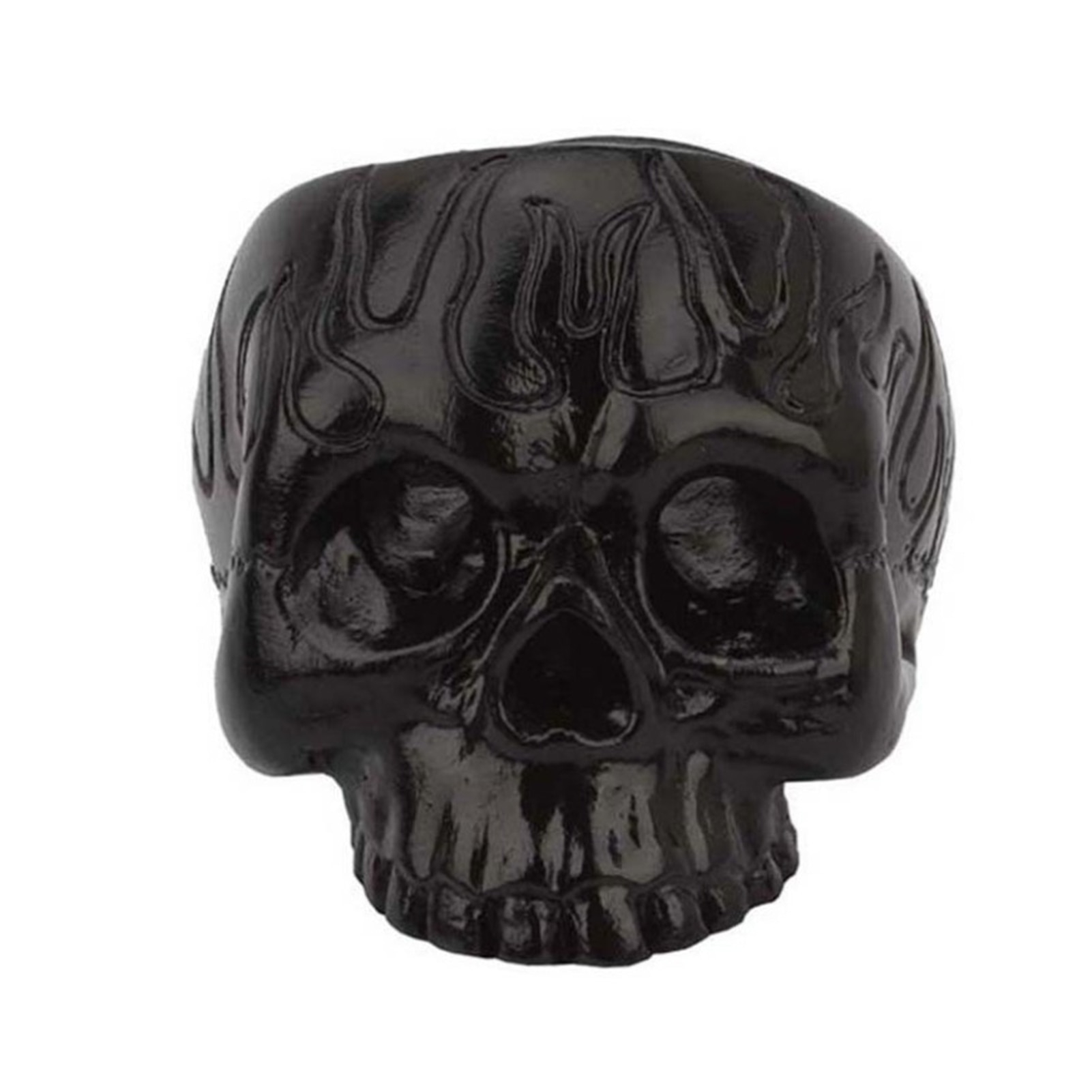 Black Resin Skull Candle Holder Black Resin Skull Candle Holder