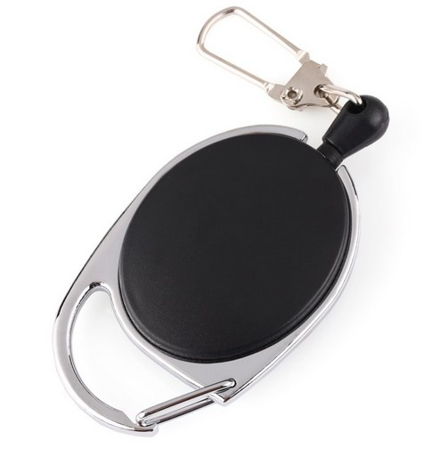 Black Retractable Badge Holder