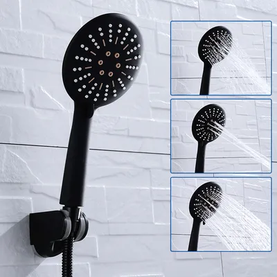 Black Shower Head 3 Functions