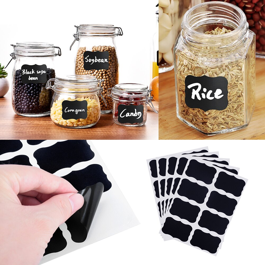 Black Sticker Labels Jar Tags (32 Pcs) Black Sticker Labels Jar Tags (32 Pcs)
