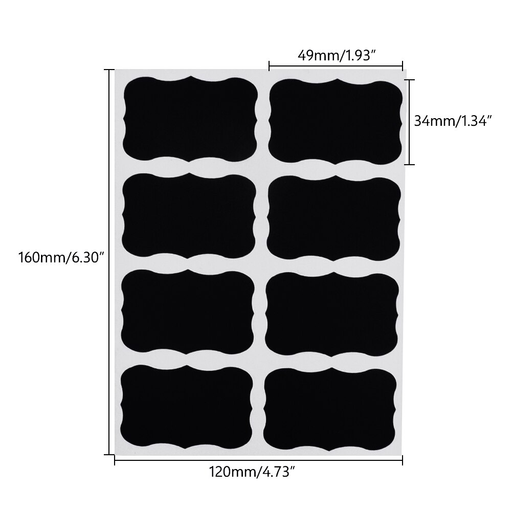 Black Sticker Labels Jar Tags (32 Pcs) Black Sticker Labels Jar Tags (32 Pcs)
