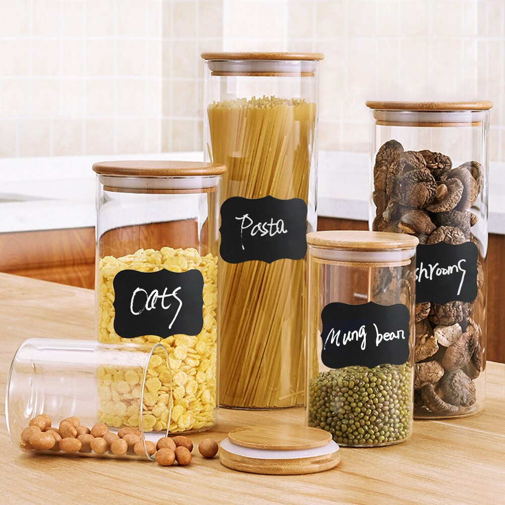 Black Sticker Labels Jar Tags (32 Pcs) Black Sticker Labels Jar Tags (32 Pcs)