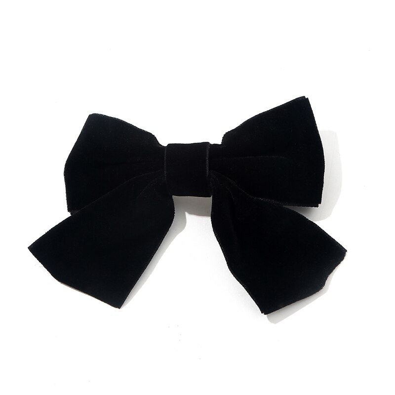 Black Velvet Hair Bow Clip Black Velvet Hair Bow Clip