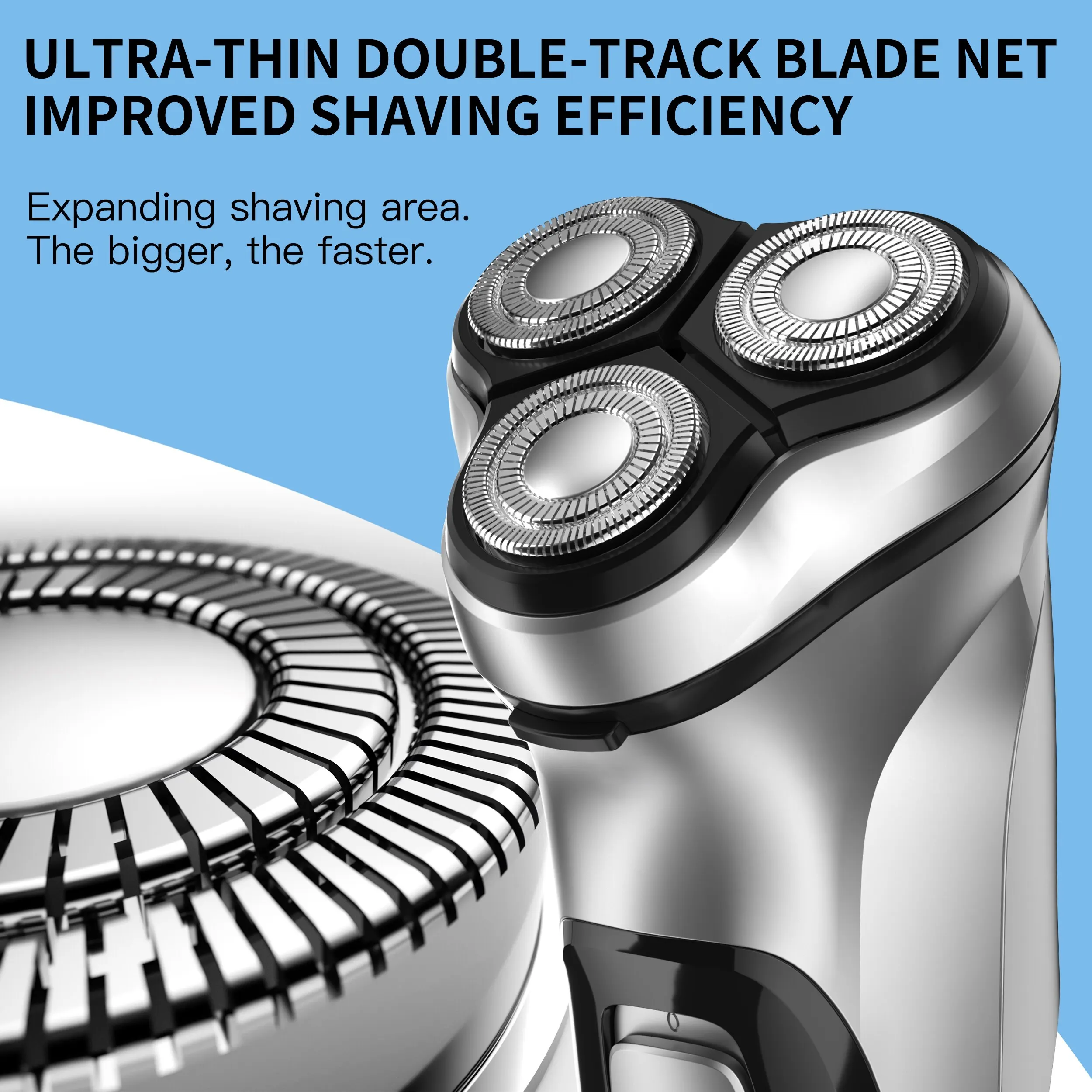 Blackstone Electrical Rotary Shaver for Men 3D Floating Blade Washable Type-C USB Rechargeable Shaving Beard Machine Blackstone Electrical Rotary Shaver for Men 3D Floating Blade Washable Type-C USB Rechargeable Shaving Beard Machine