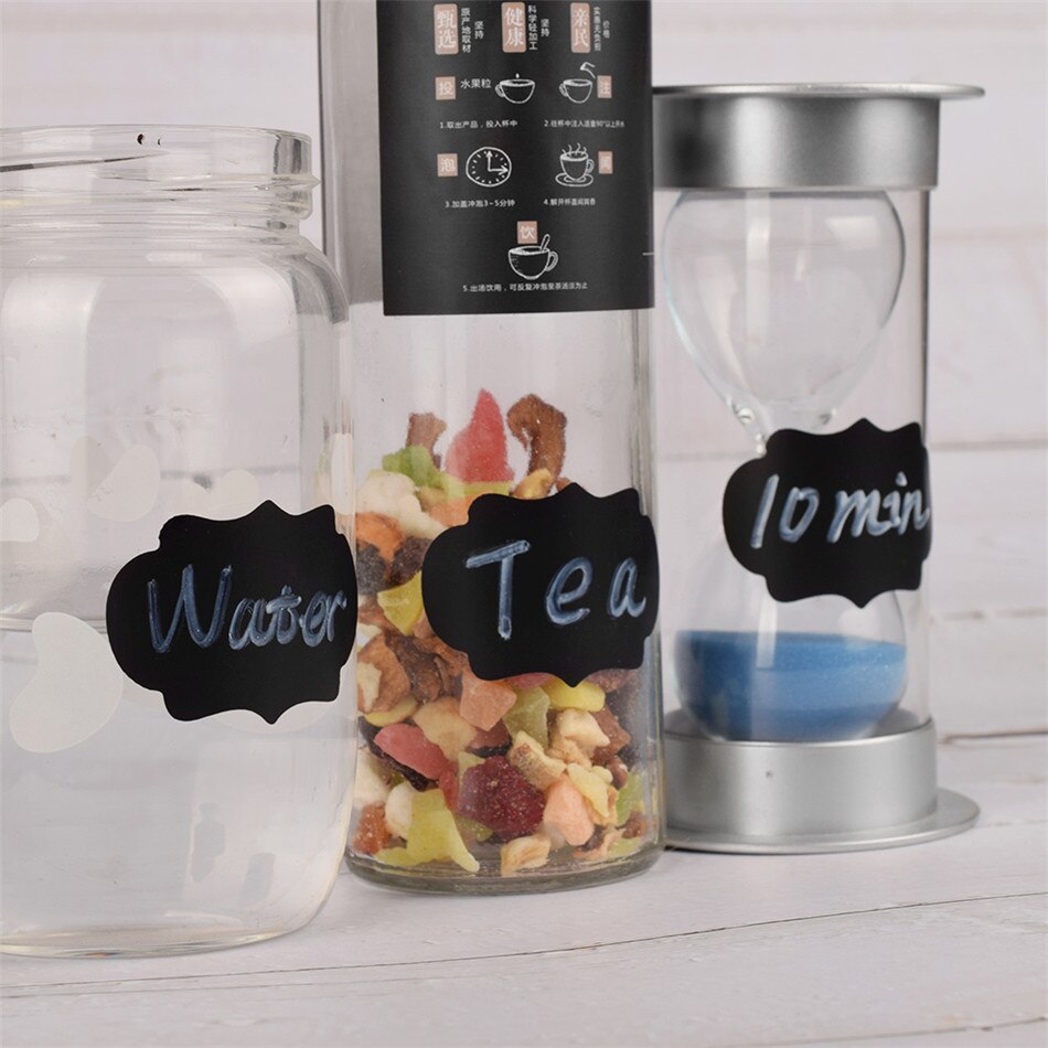 Blank Blackboard Kitchen Sticker Labels (90 pcs)