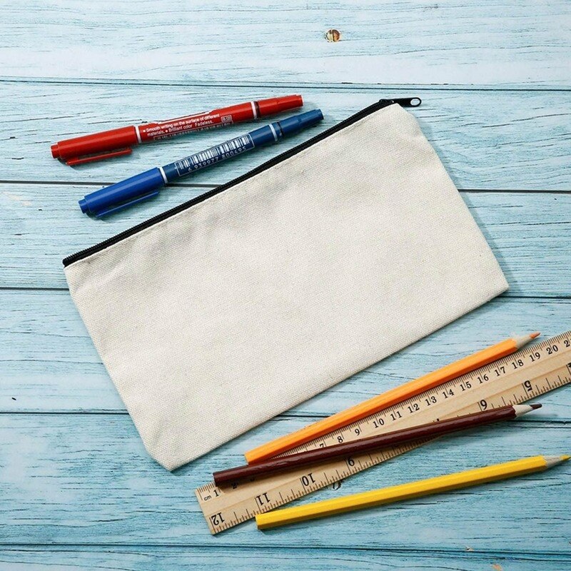 Blank Canvas Zipper Bags (10pcs)