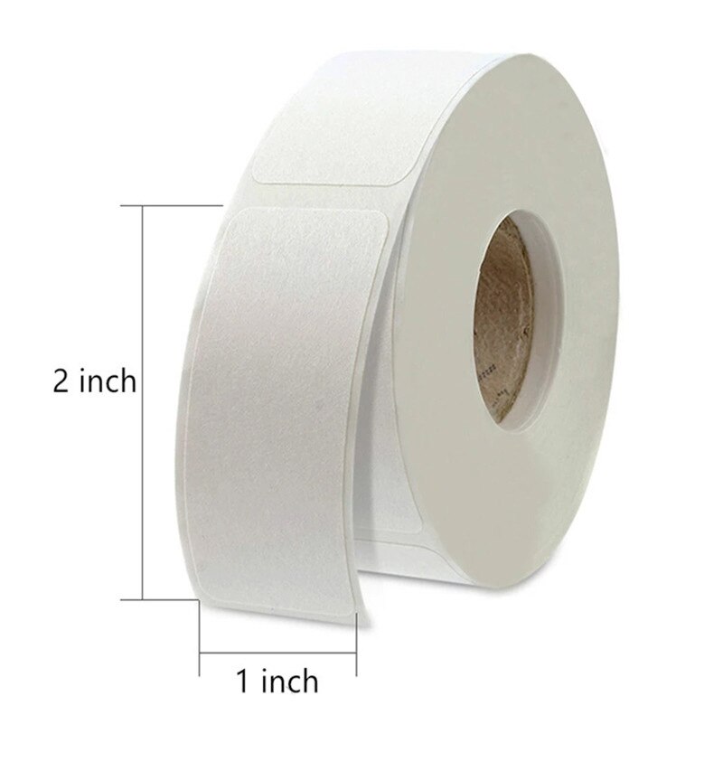 Blank Label Sticker Paper Roll (500pcs) Blank Label Sticker Paper Roll (500pcs)