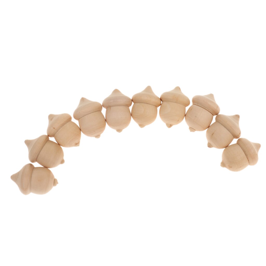Blank Unfinished Wooden Acorns (30pcs)