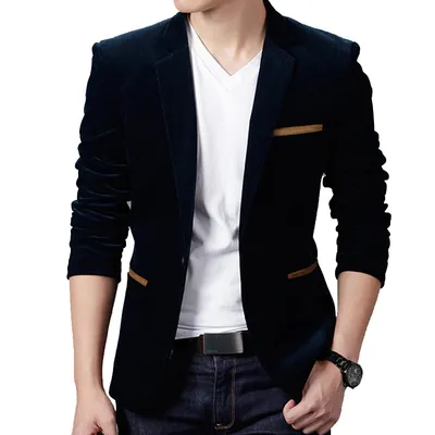 Blazer Jacket Fitted Men's Coat Blazer Jacket Fitted Men's Coat