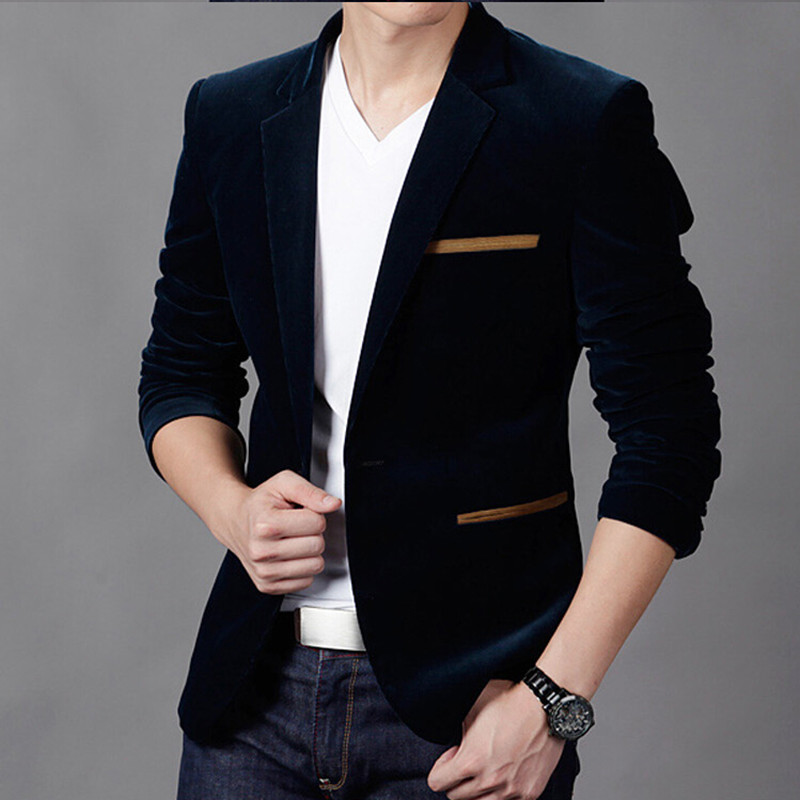 Blazer Jacket Fitted Men's Coat Blazer Jacket Fitted Men's Coat