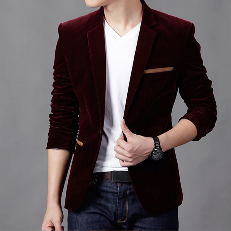 Blazer Jacket Fitted Men's Coat Blazer Jacket Fitted Men's Coat