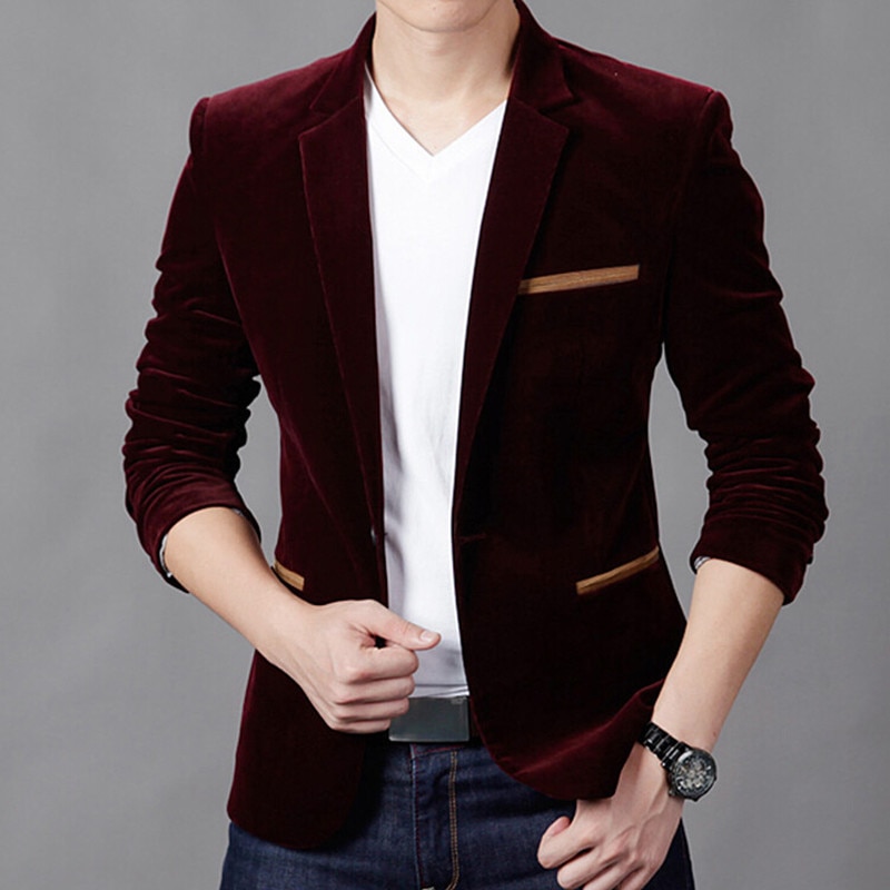 Blazer Jacket Fitted Men's Coat Blazer Jacket Fitted Men's Coat