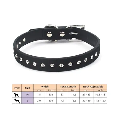 Bling Dog Collar With Rhinestones