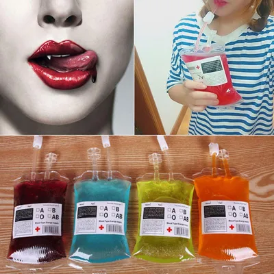 Blood Bag Drink Pouches Juice Bag