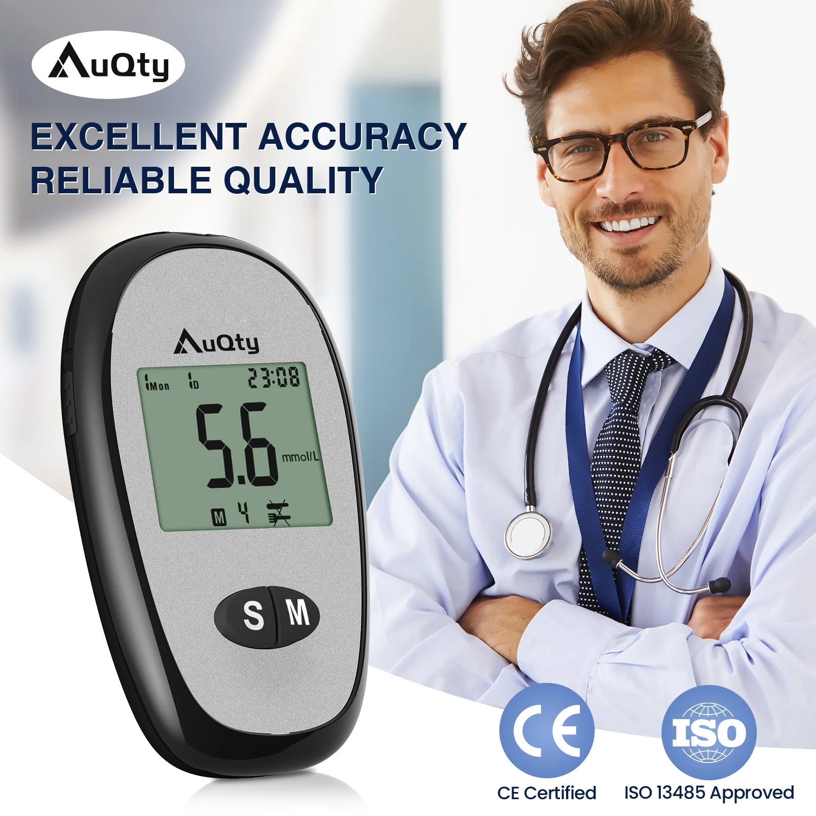 Blood Glucose Meter With GDH Blood Glucose Test Strip Glucometer Kit Blood Sugar Monitor for Diabetes Test 5 Seconds Blood Glucose Meter With GDH Blood Glucose Test Strip Glucometer Kit Blood Sugar Monitor for Diabetes Test 5 Seconds