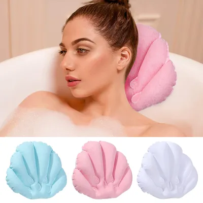 Blow Up Bath Pillow Neck Support