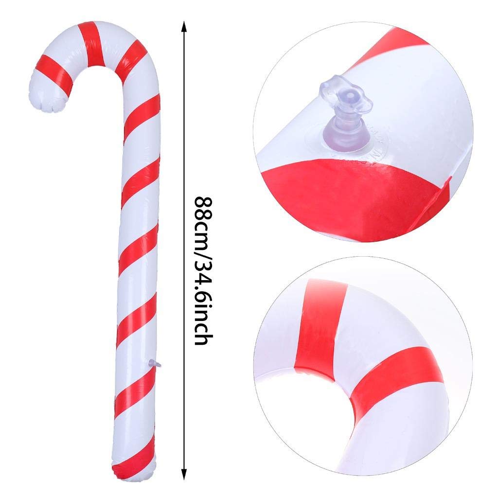 Blow Up Candy Cane Christmas Decoration Blow Up Candy Cane Christmas Decoration