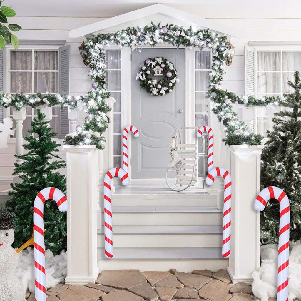 Blow Up Candy Cane Christmas Decoration Blow Up Candy Cane Christmas Decoration