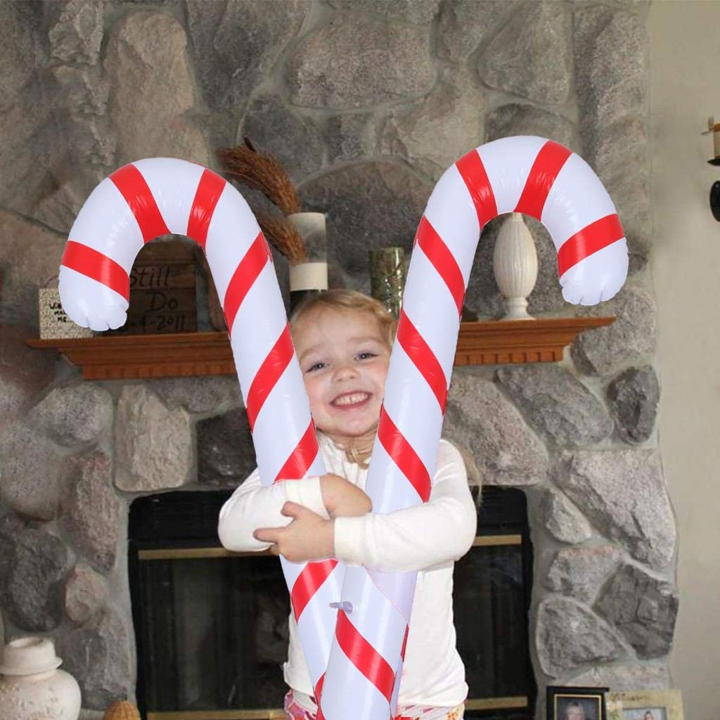 Blow Up Candy Cane Christmas Decoration Blow Up Candy Cane Christmas Decoration