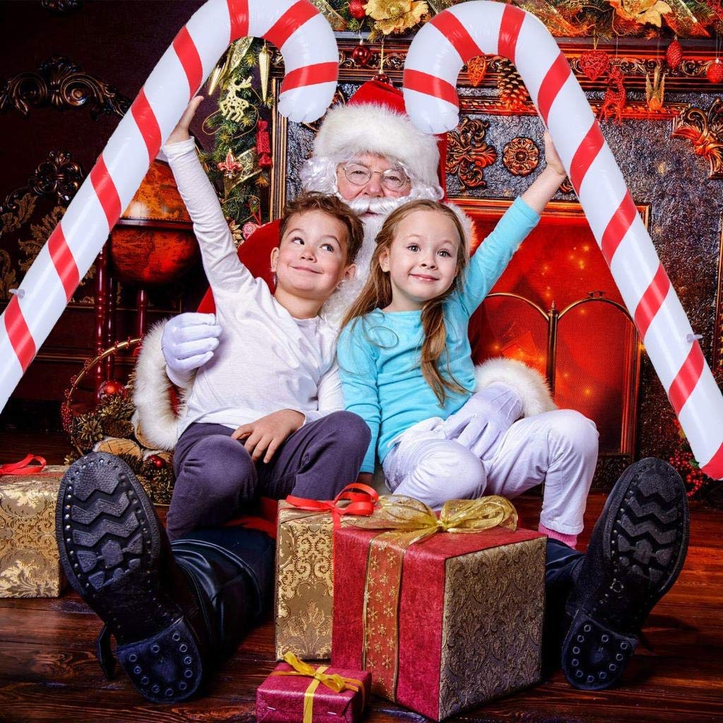 Blow Up Candy Cane Christmas Decoration Blow Up Candy Cane Christmas Decoration
