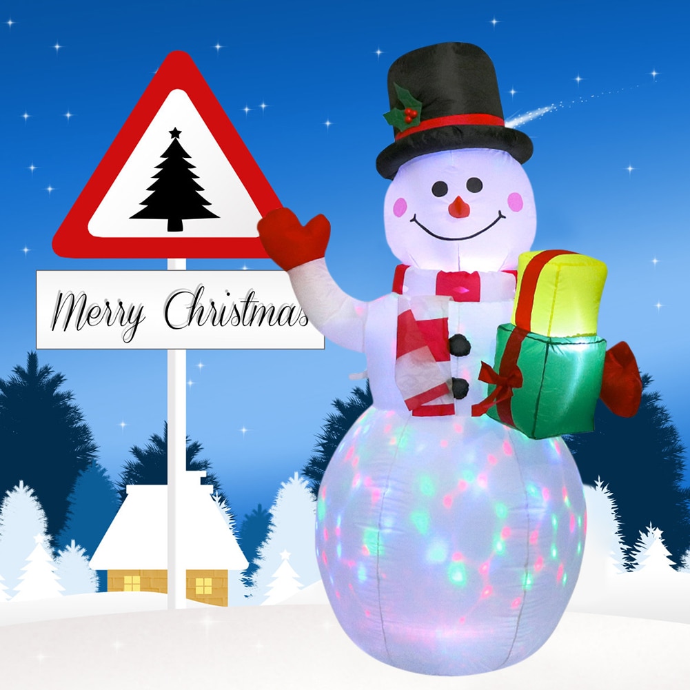 Blow Up Snowman with LED Lights Blow Up Snowman with LED Lights