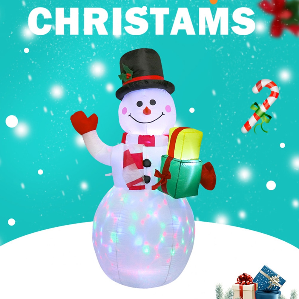 Blow Up Snowman with LED Lights Blow Up Snowman with LED Lights