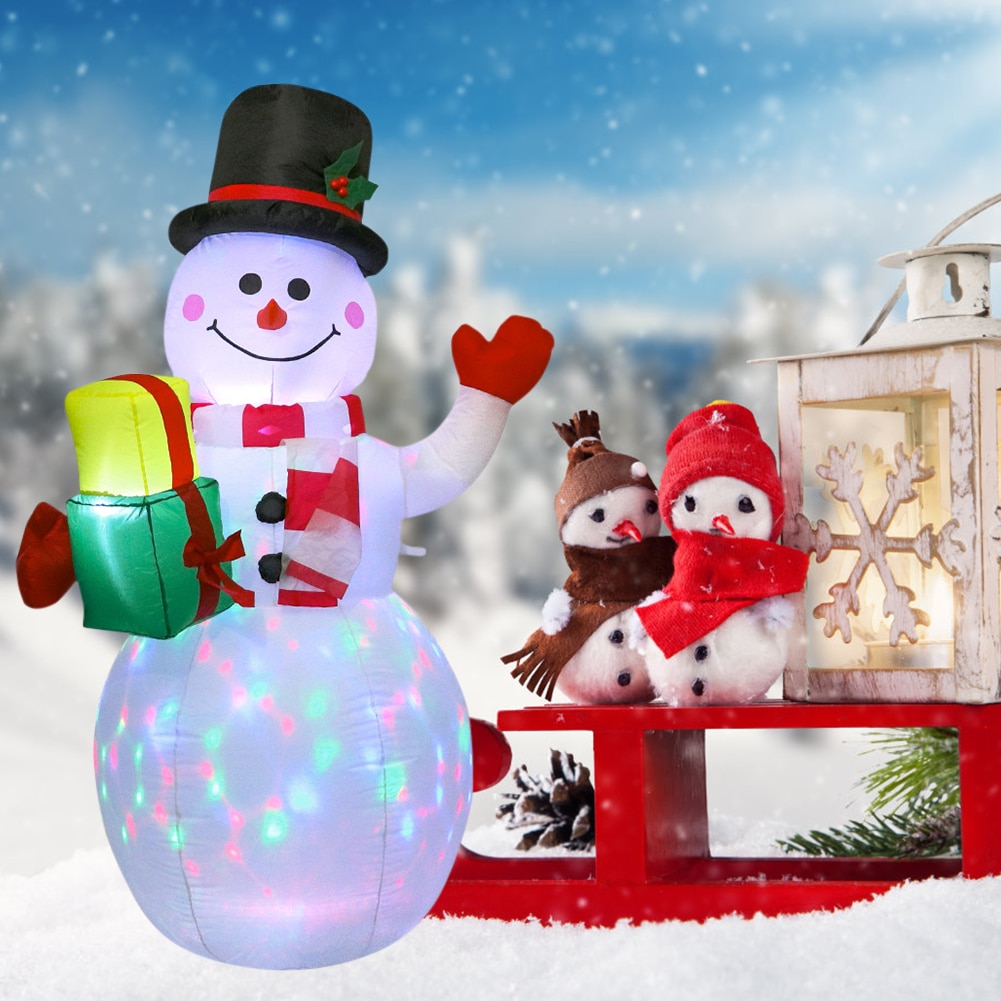 Blow Up Snowman with LED Lights Blow Up Snowman with LED Lights